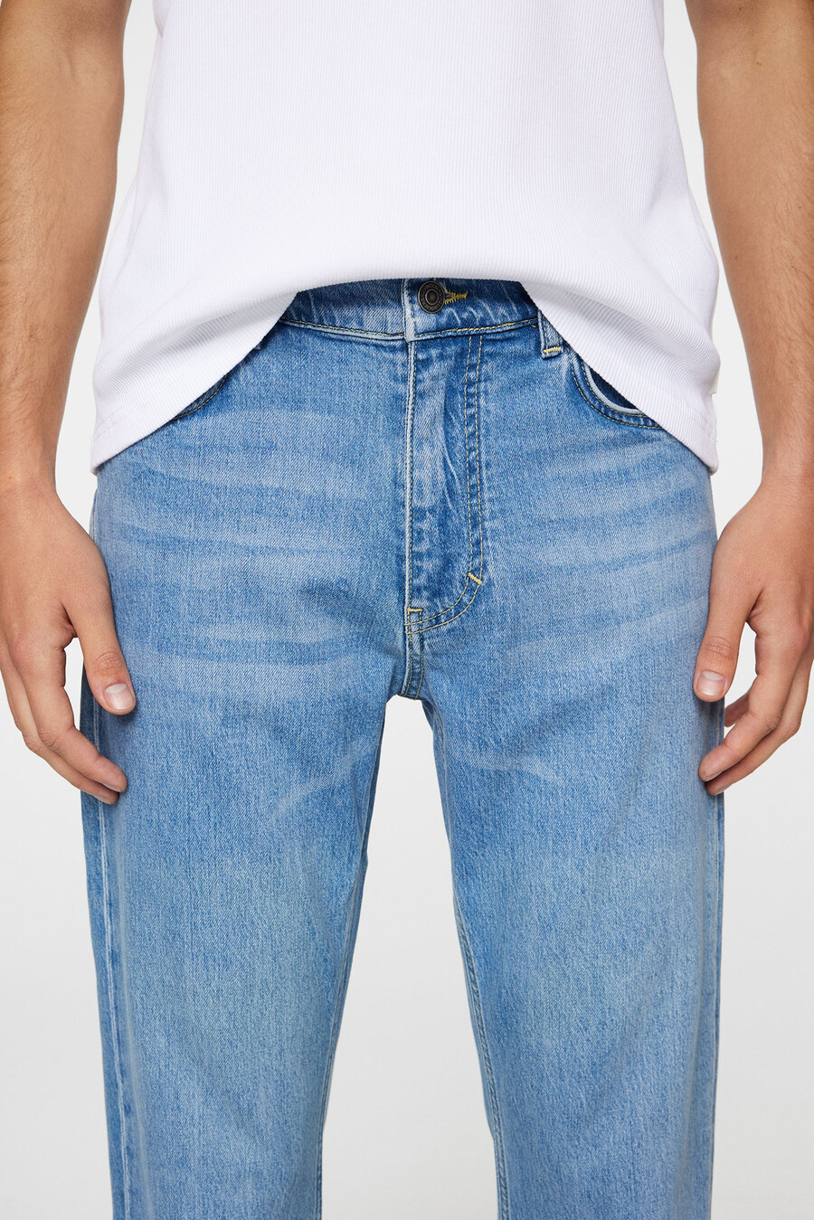 jeans slim lavaggio chiaro jax