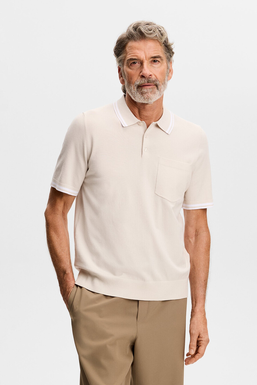 polo a maniche corte in maglia ramon