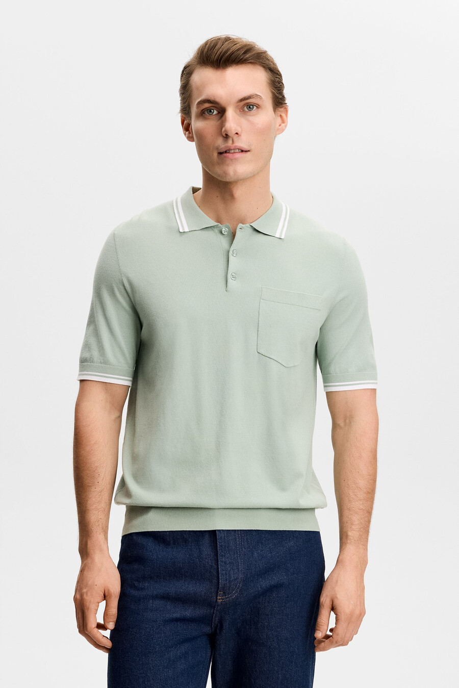 polo a maniche corte in maglia ramon