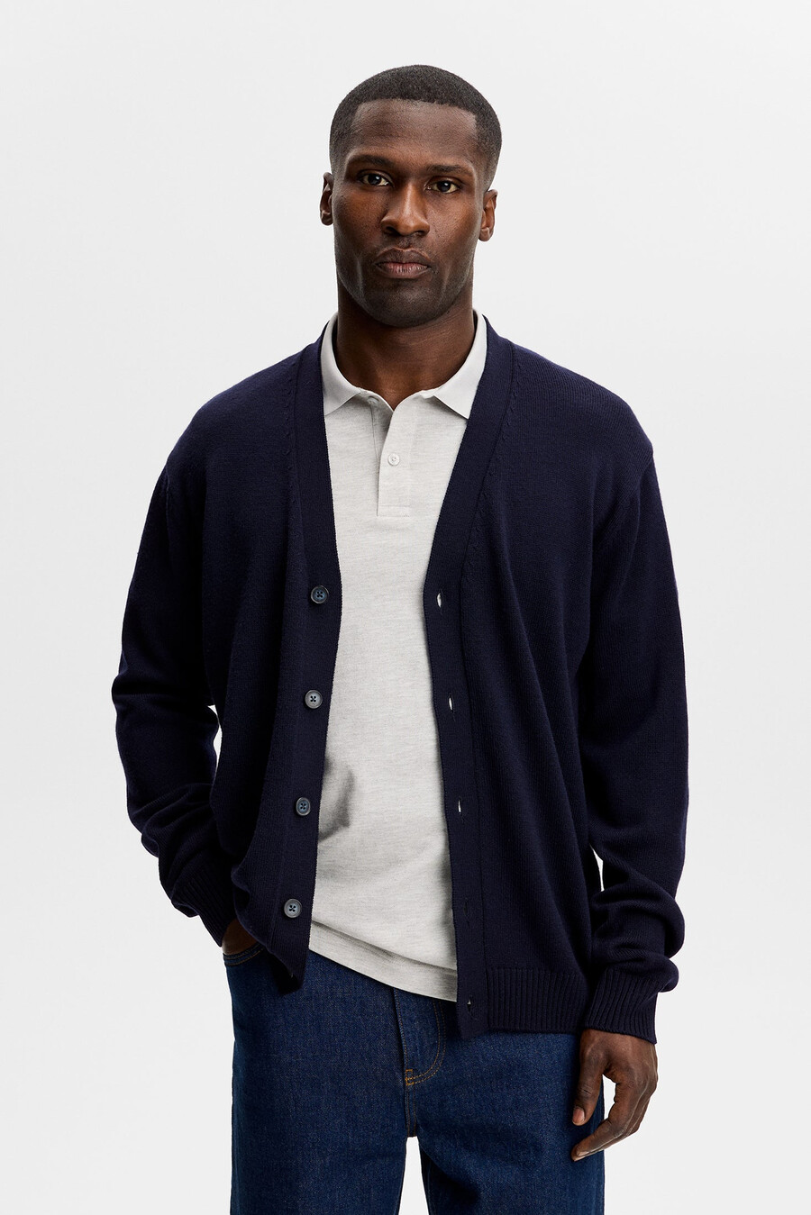 cardigan in lana merino jared