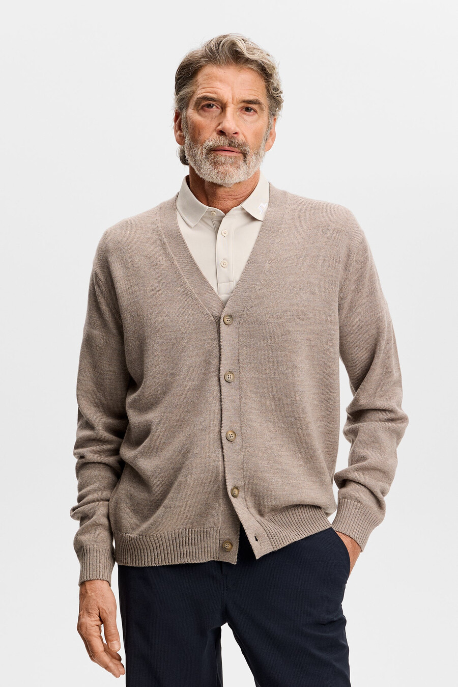 cardigan in lana merino jared