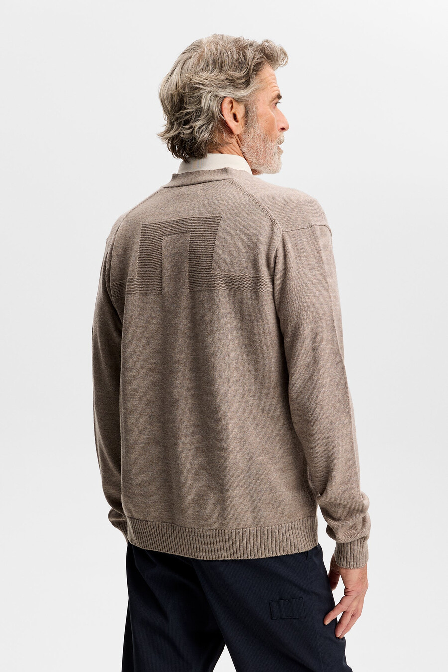 cardigan in lana merino jared