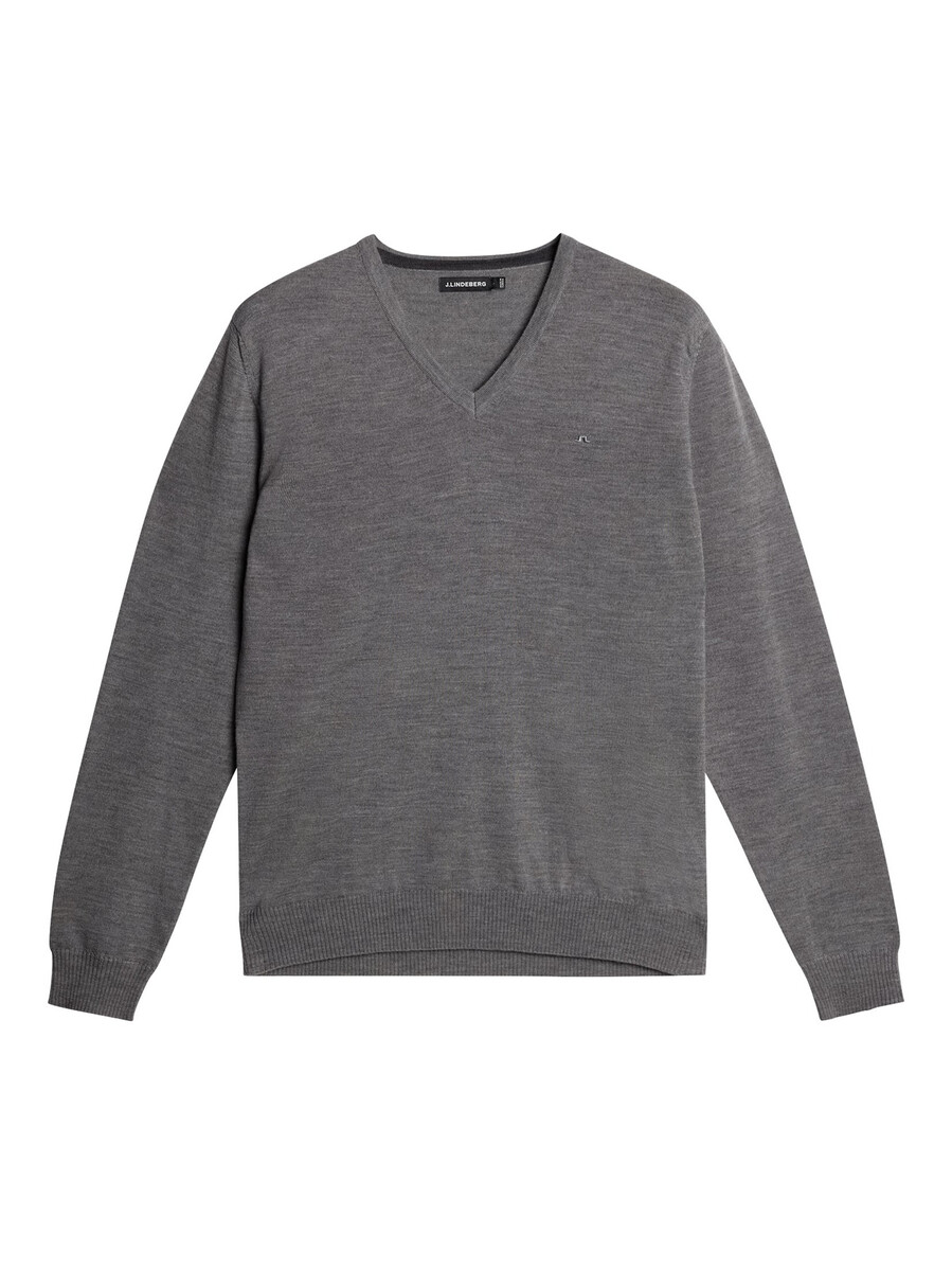 maglione con scollo a v in lana merino lymann