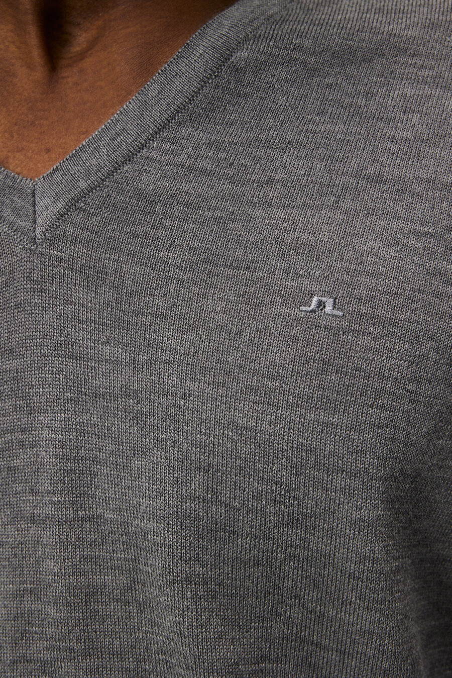 maglione con scollo a v in lana merino lymann
