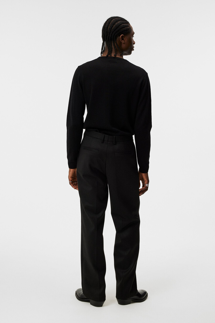 maglione con scollo a v in lana merino lymann
