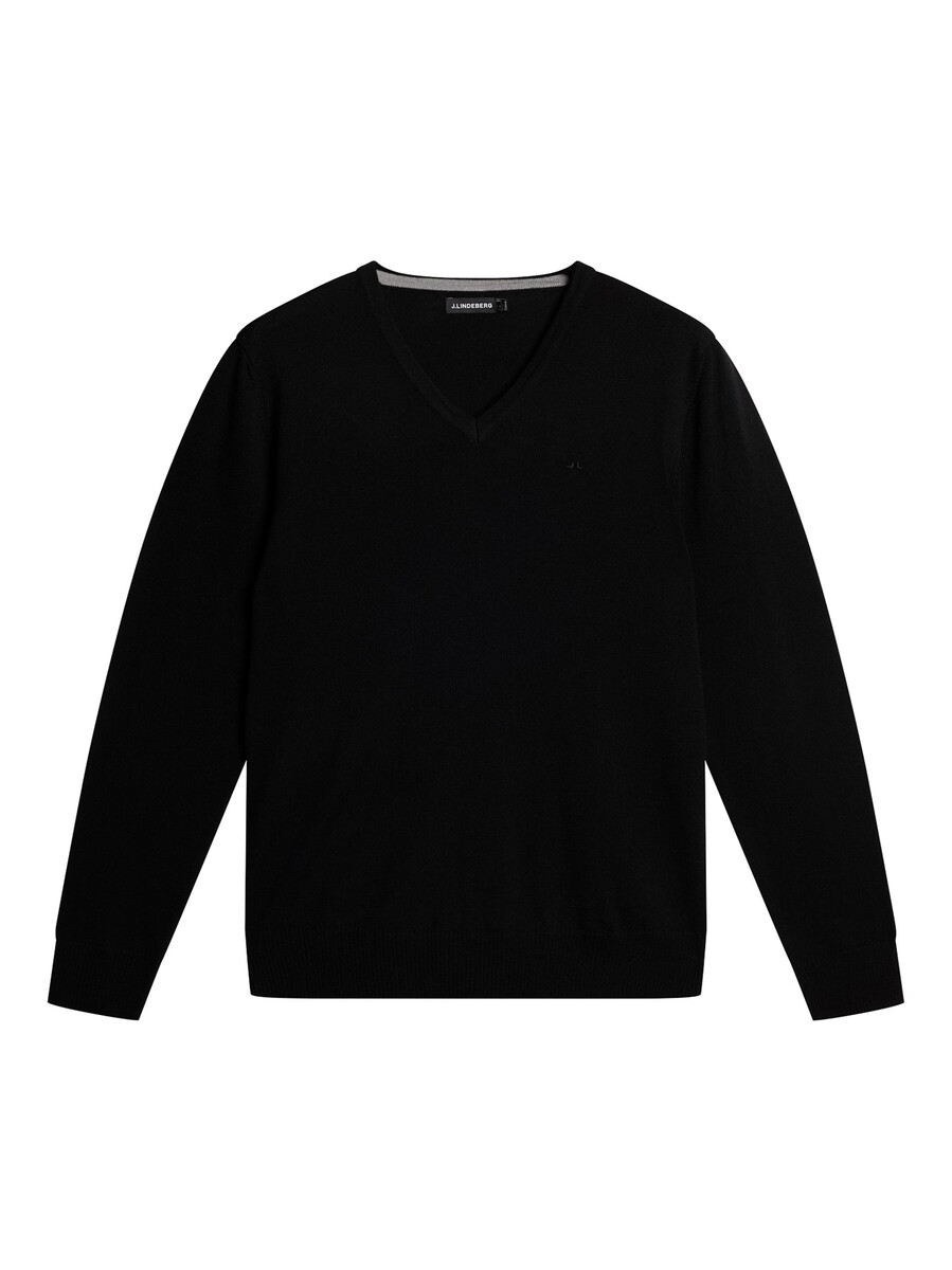 maglione con scollo a v in lana merino lymann