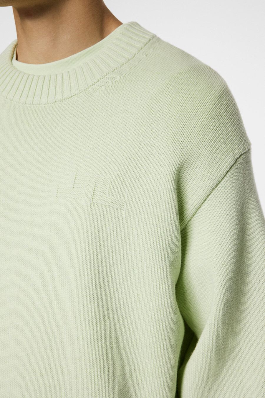 maglia girocollo in cotone e lana eddy
