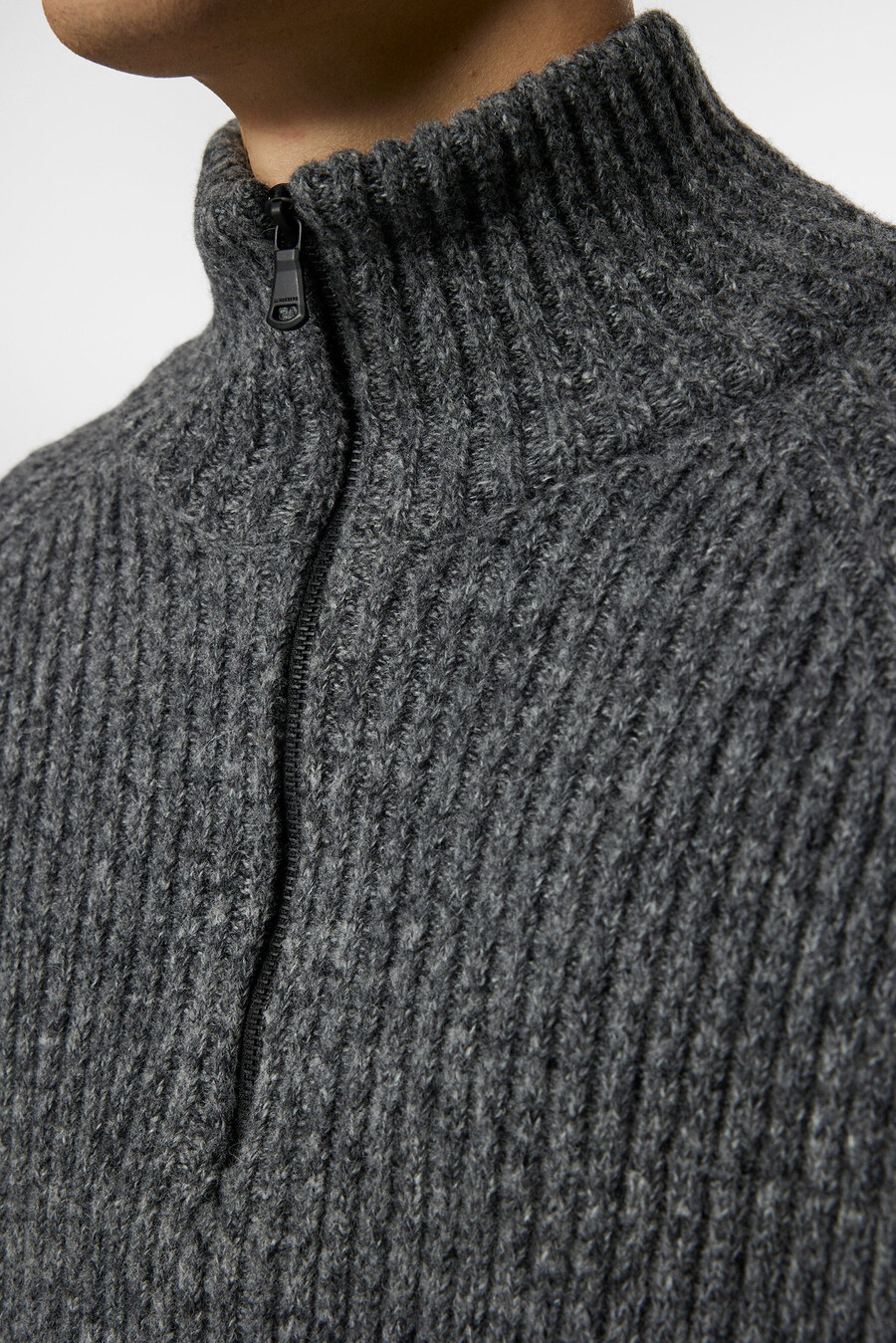 maglione di lana con cerniera victor