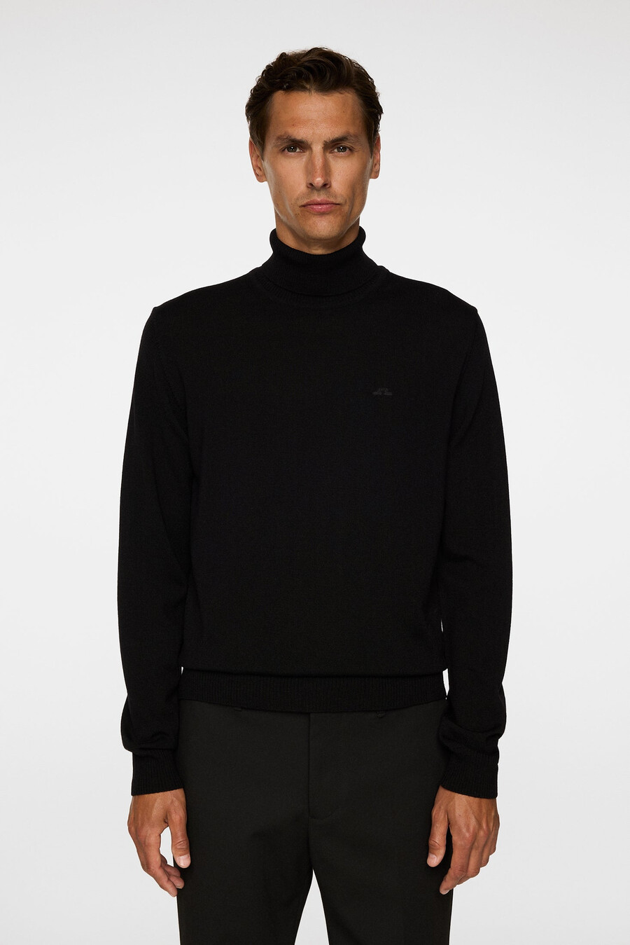 maglia a collo alto in lana merino kaden
