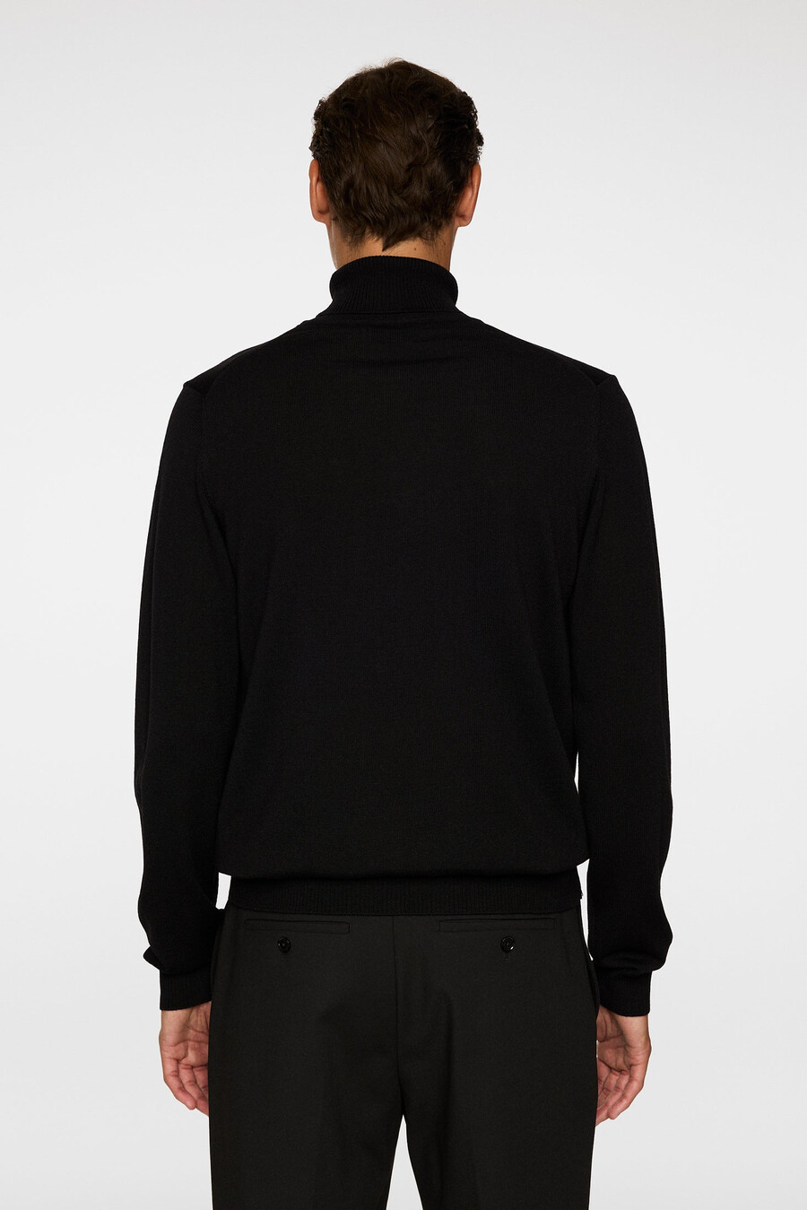 maglia a collo alto in lana merino kaden