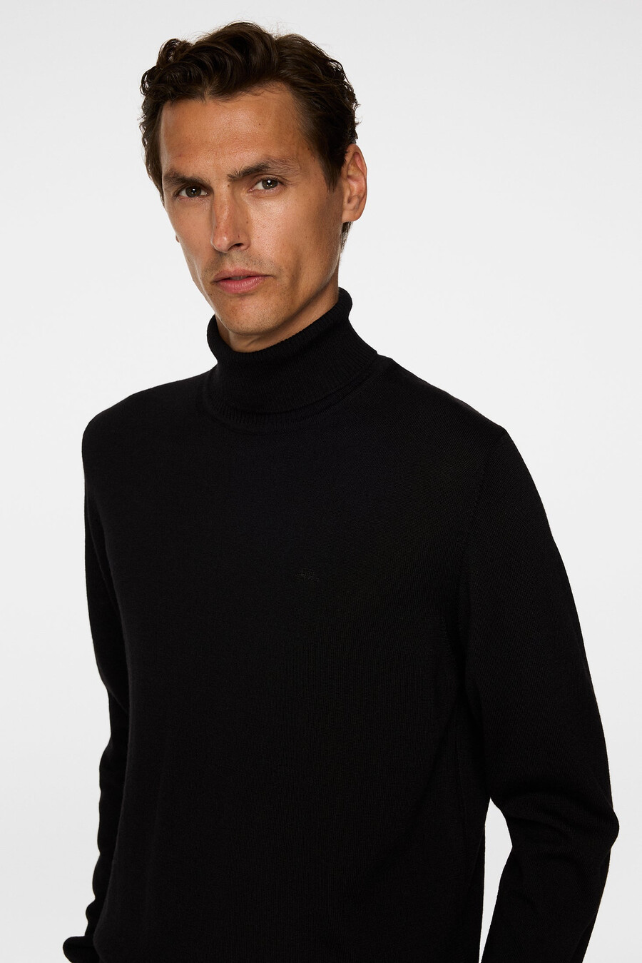 maglia a collo alto in lana merino kaden