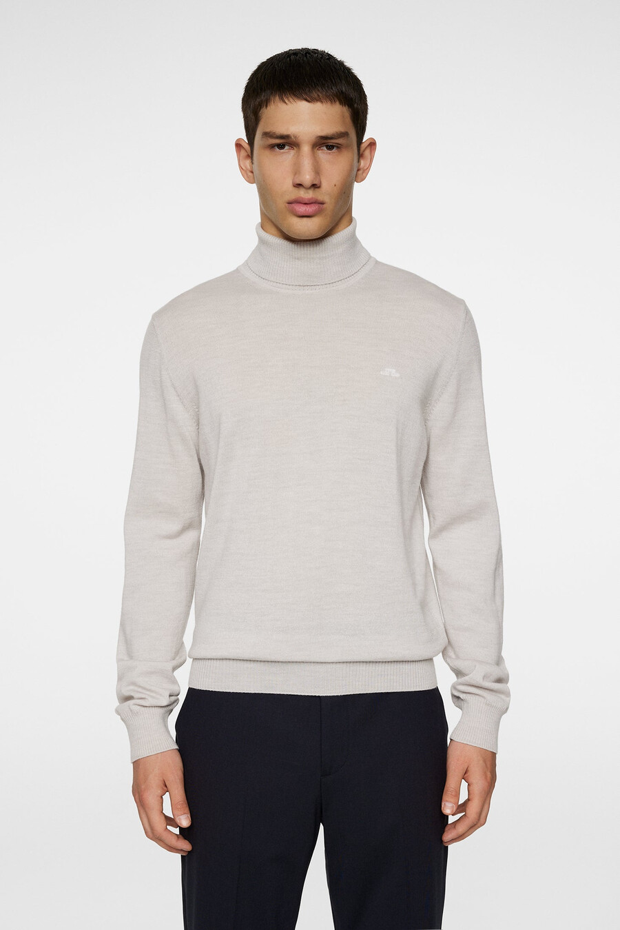 maglia a collo alto in lana merino kaden