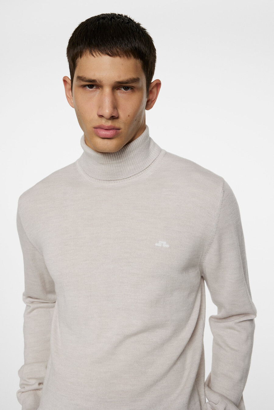 maglia a collo alto in lana merino kaden