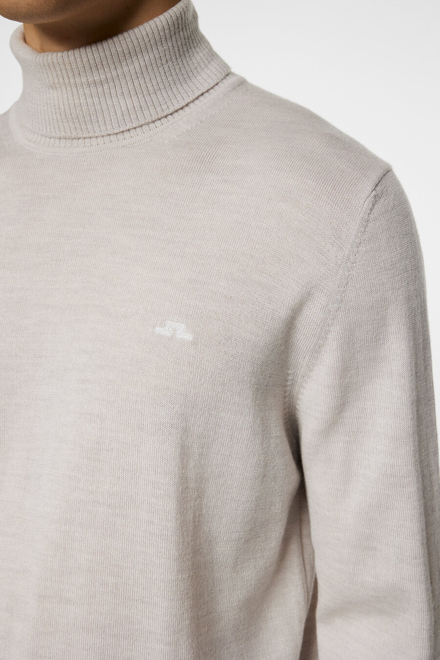 maglia a collo alto in lana merino kaden