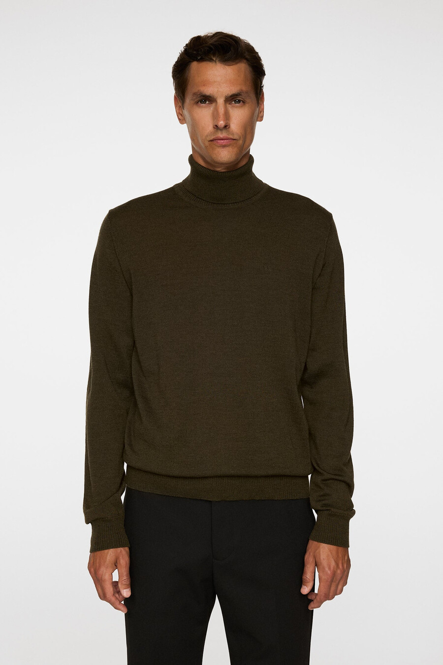 maglia a collo alto in lana merino kaden