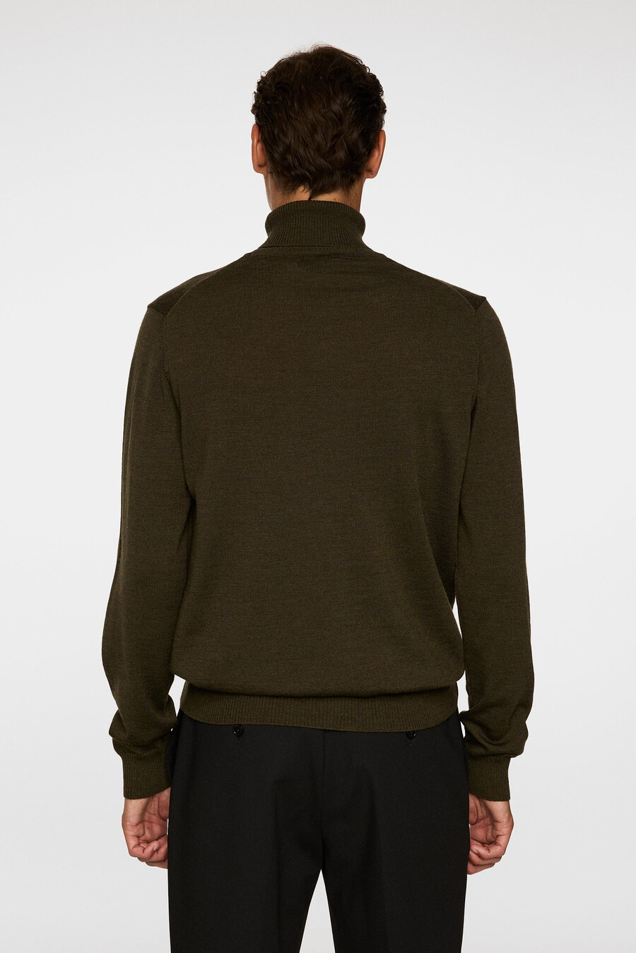 maglia a collo alto in lana merino kaden