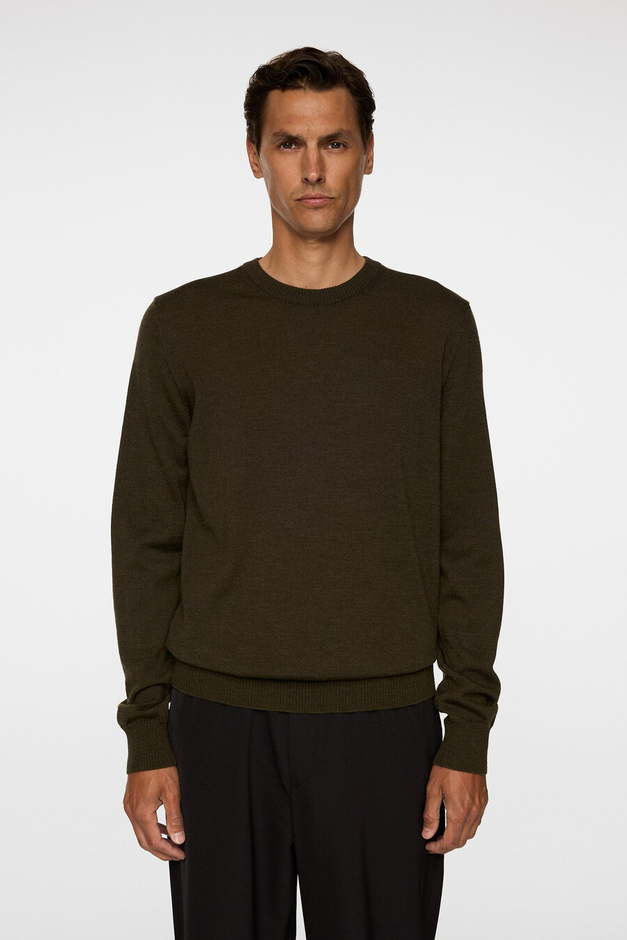 maglia girocollo in lana merino keane