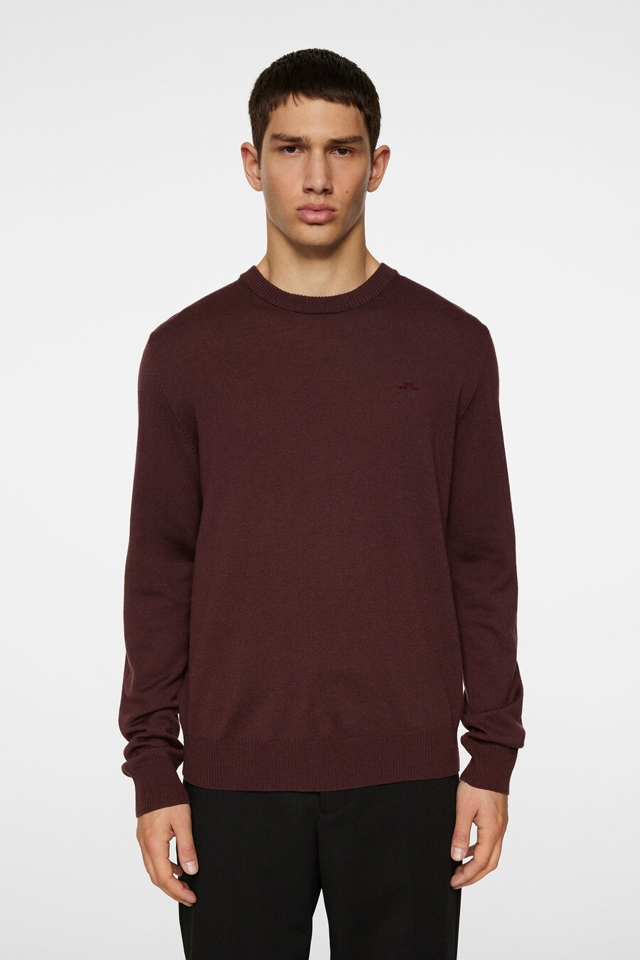 maglia girocollo in lana merino keane