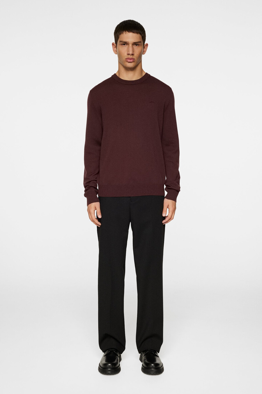 maglia girocollo in lana merino keane