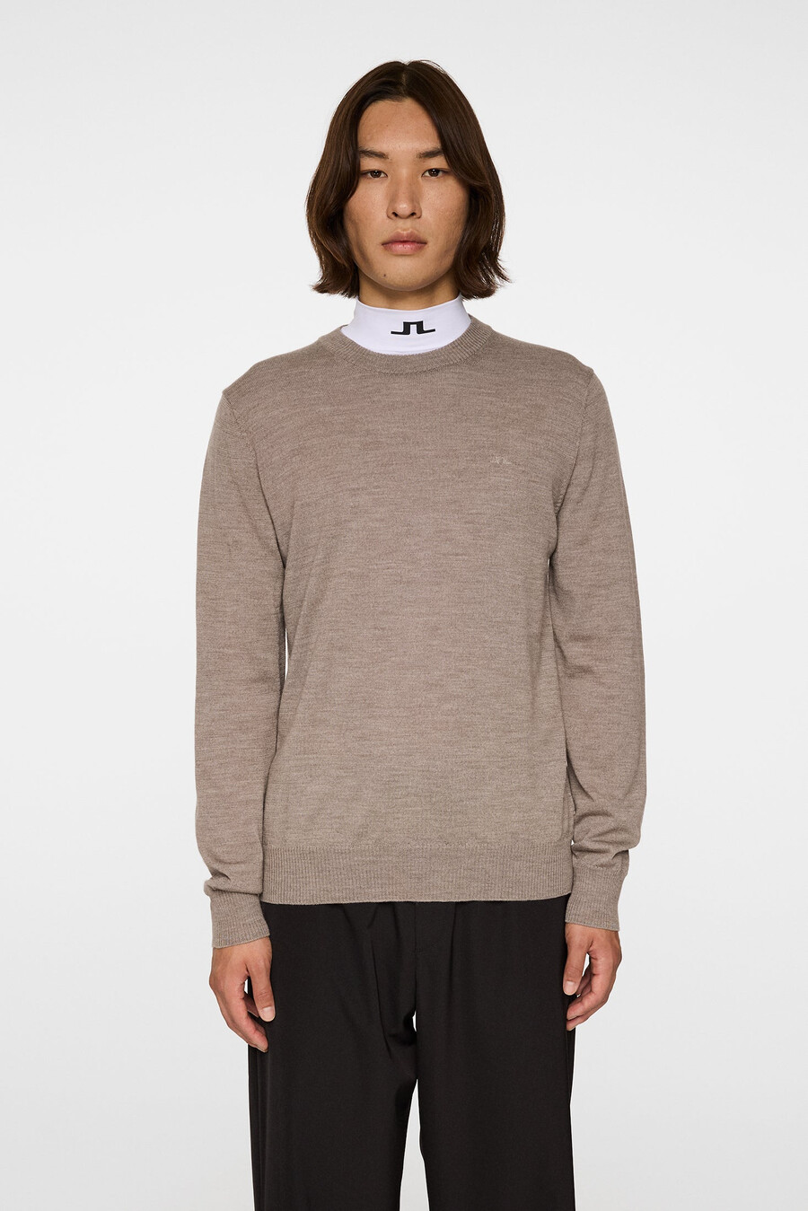 maglia girocollo in lana merino keane