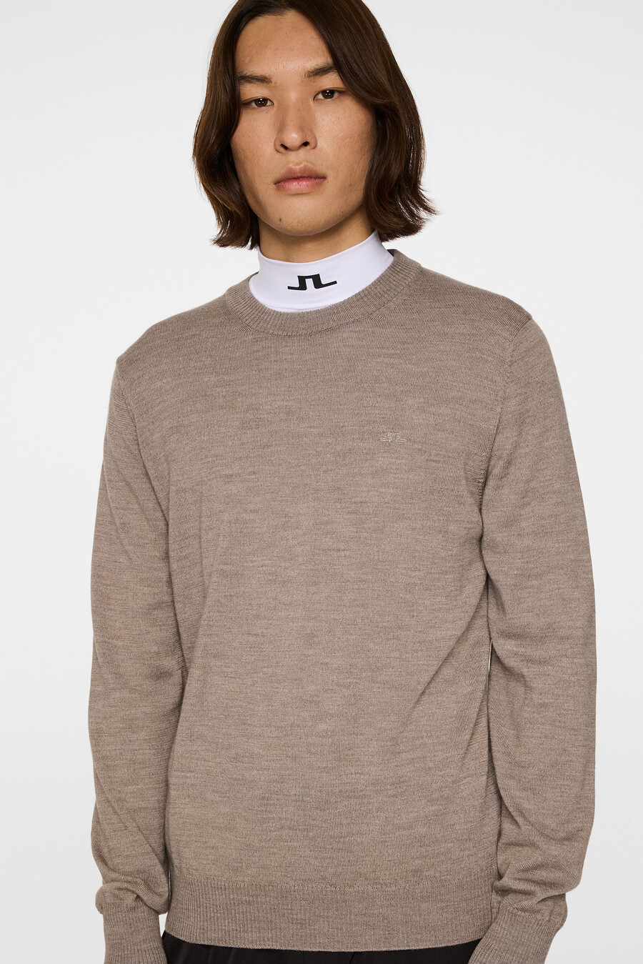 maglia girocollo in lana merino keane