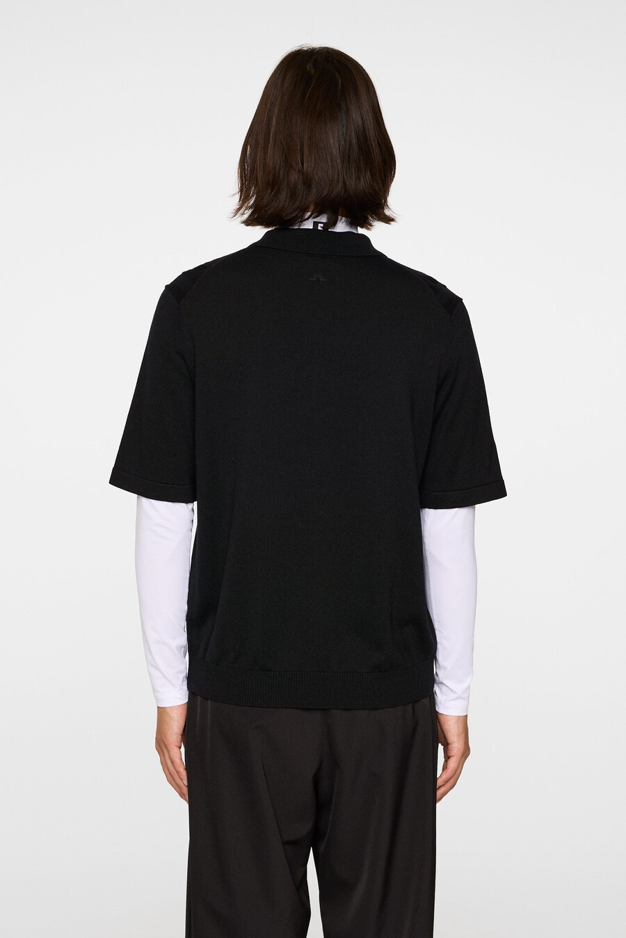 polo in maglia con cerniera remy structure