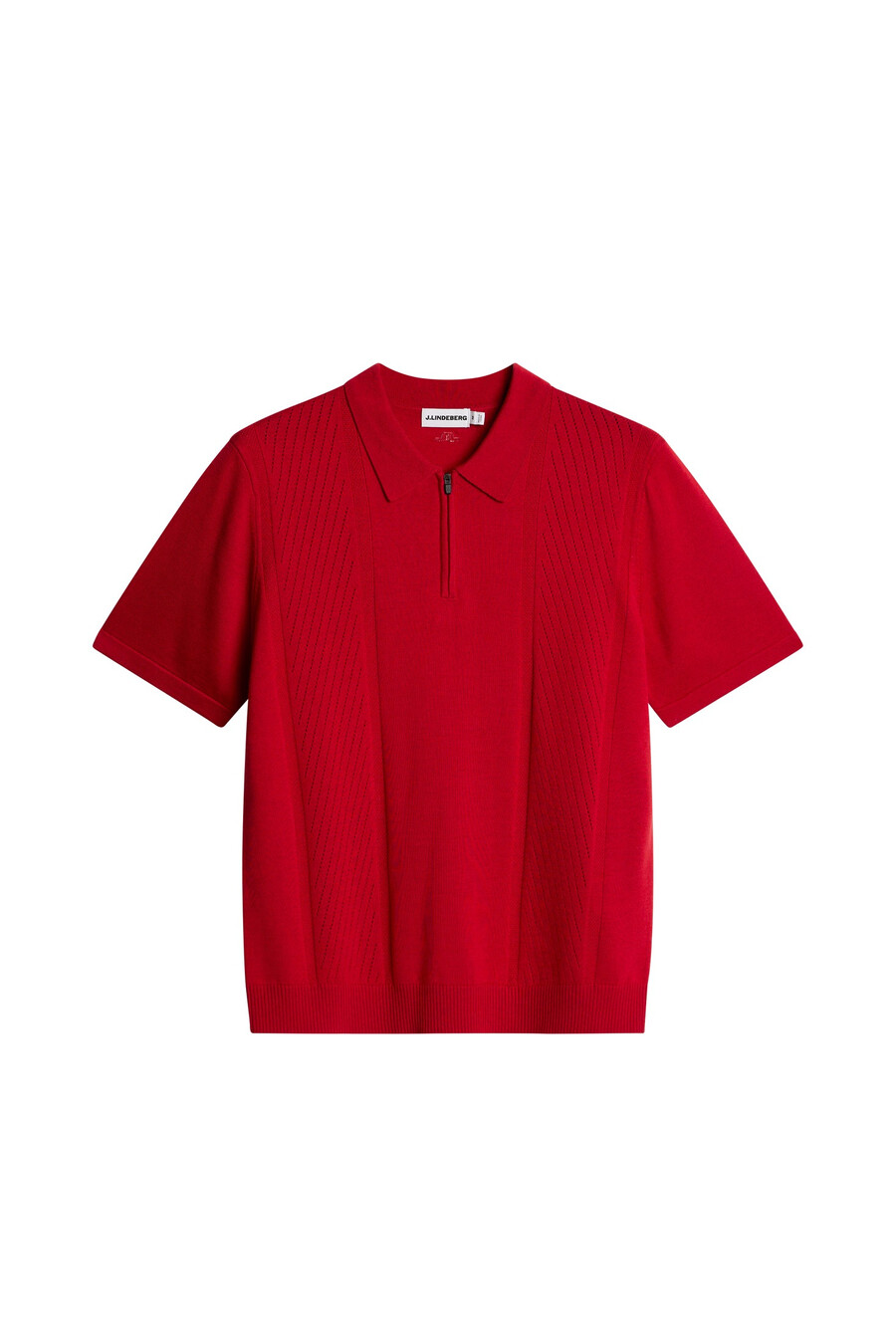 polo in maglia con cerniera remy structure