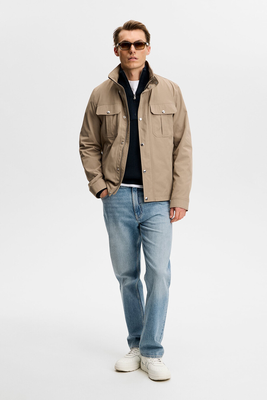 maglione alex con mezza zip