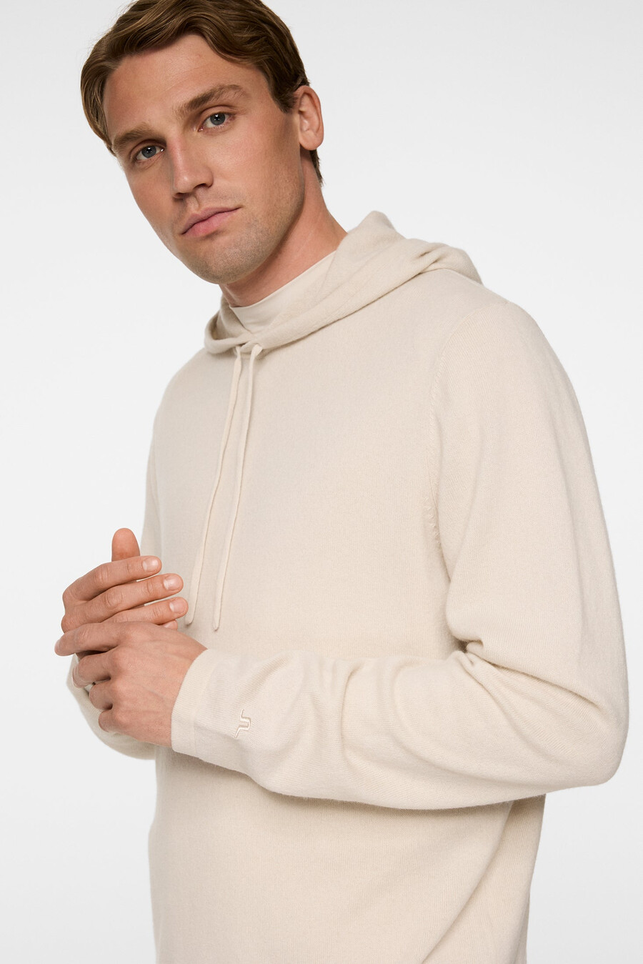 felpa con cappuccio in cashmere kolton