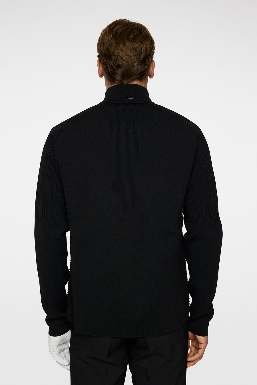 maglione con cerniera in maglia tecnica aziel