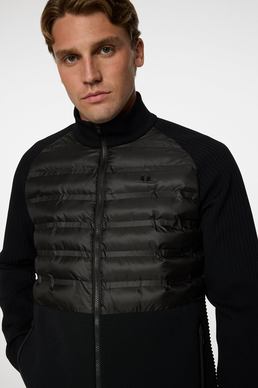 maglione con cerniera in maglia tecnica aziel