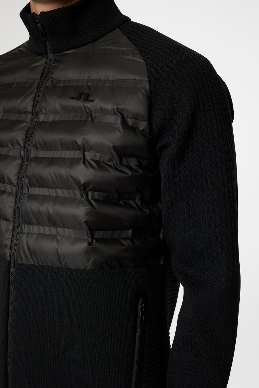 maglione con cerniera in maglia tecnica aziel