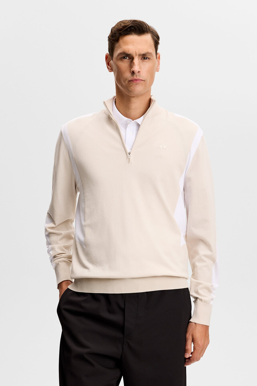 maglione con zip lavorato a maglia kendrick