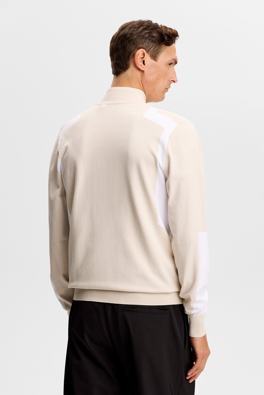 maglione con zip lavorato a maglia kendrick
