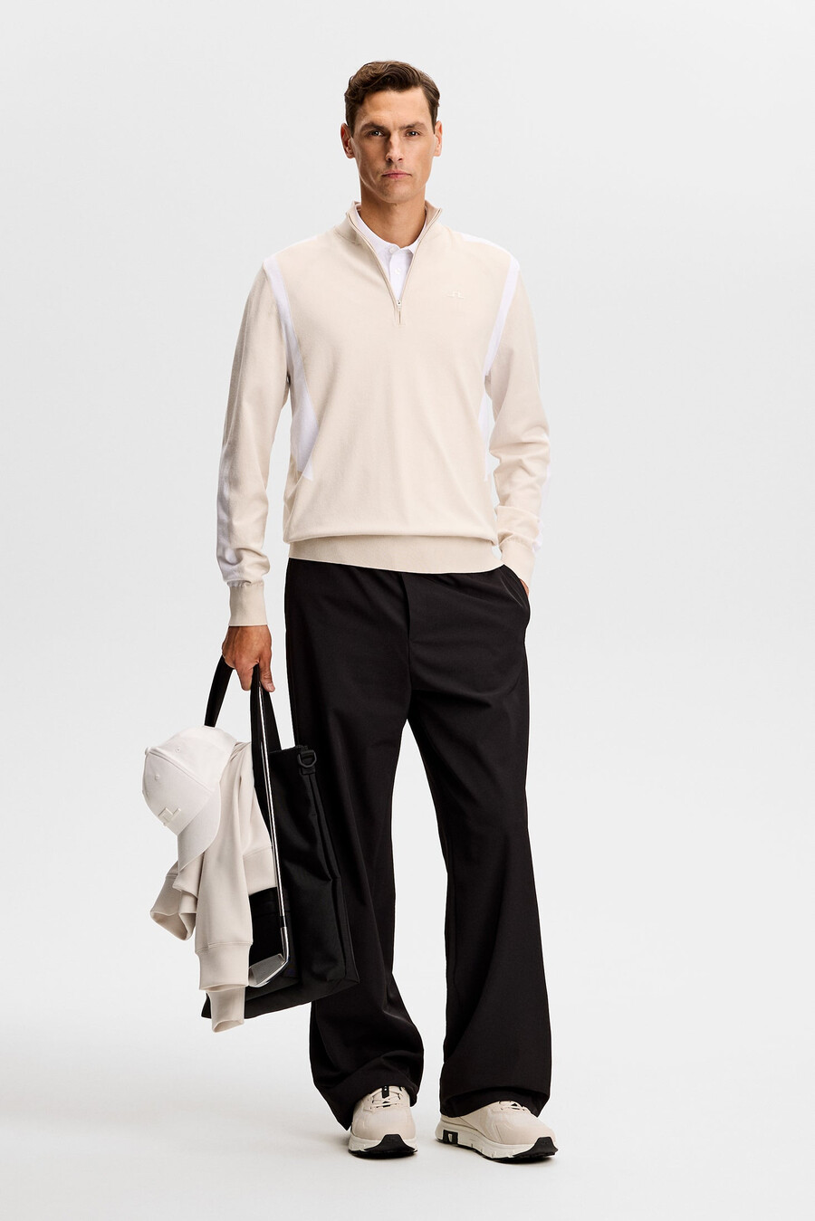 maglione con zip lavorato a maglia kendrick