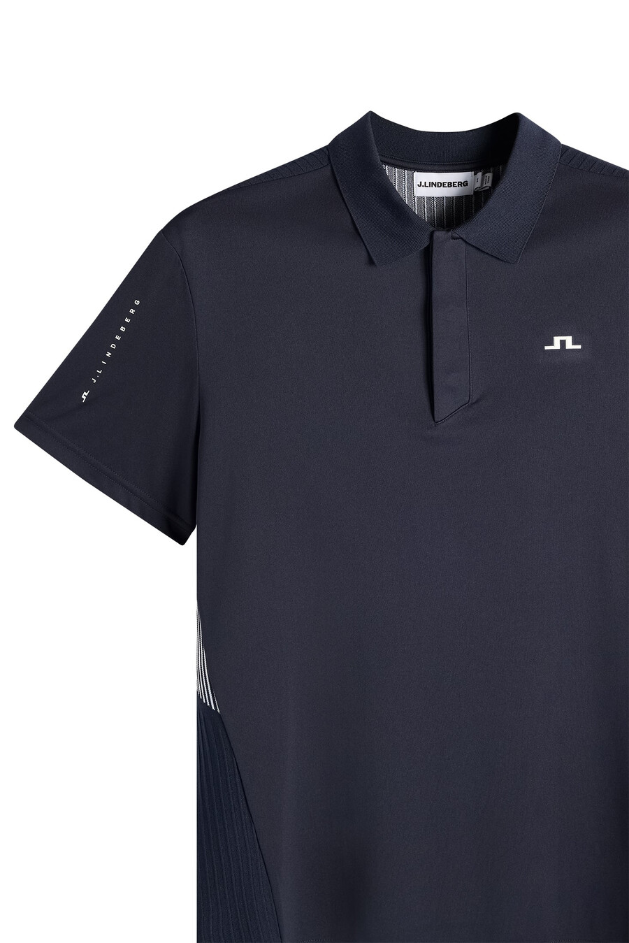 polo in maglia ibrida neri