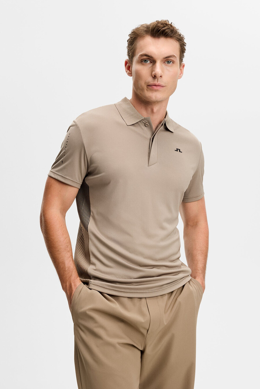 polo in maglia ibrida neri