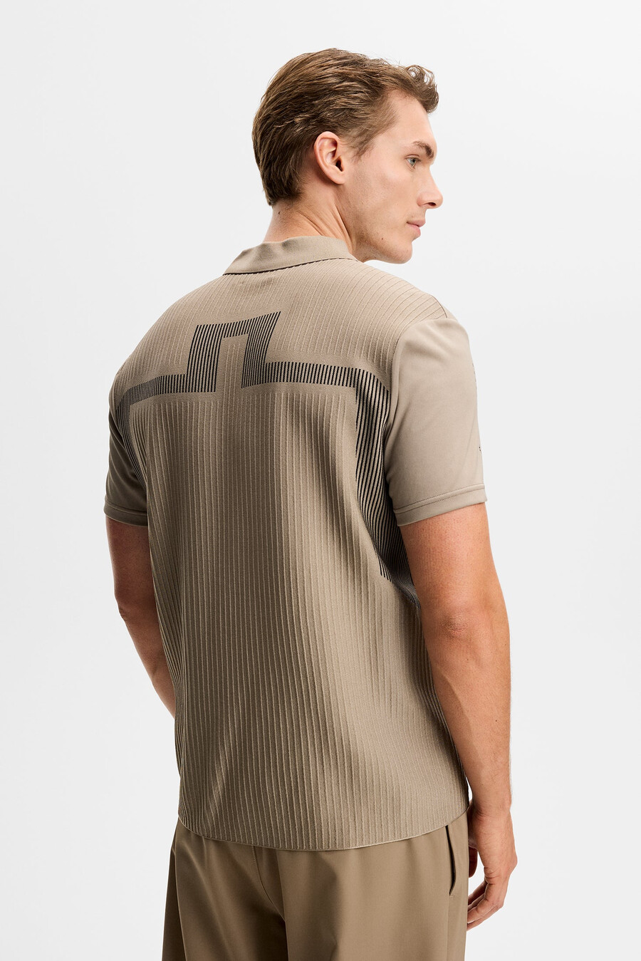 polo in maglia ibrida neri