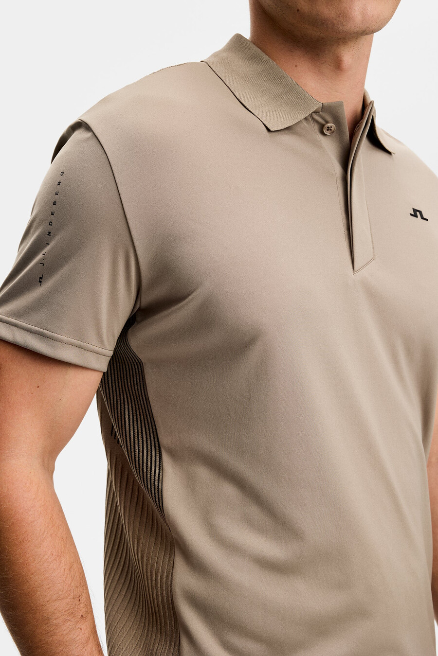 polo in maglia ibrida neri