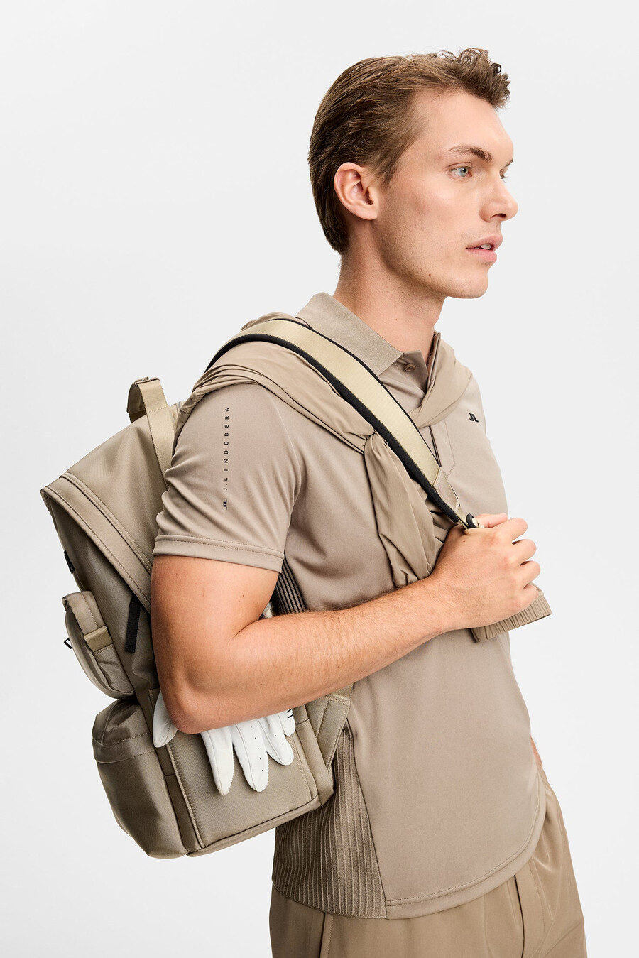 polo in maglia ibrida neri