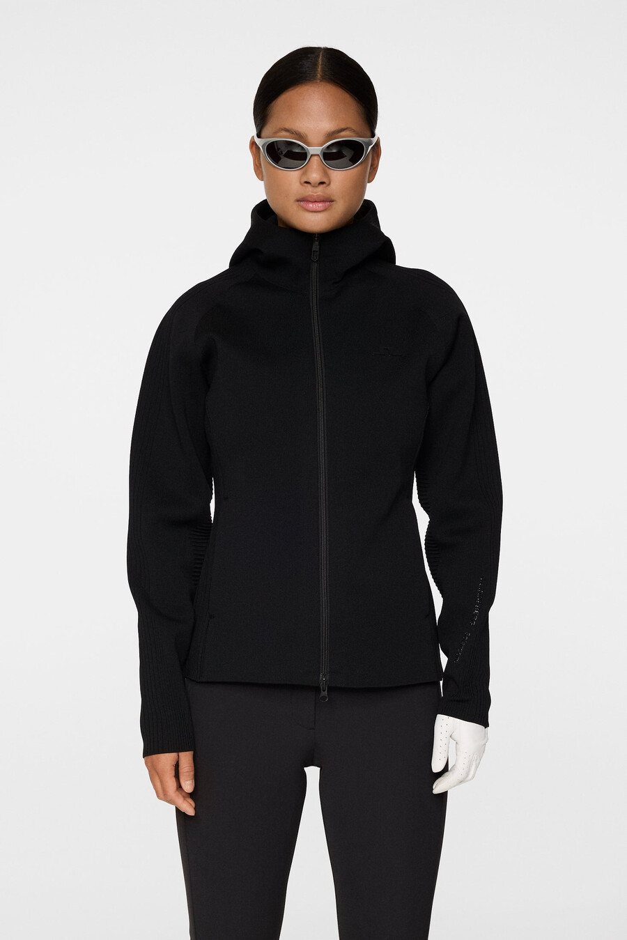 maglione con cerniera in maglia solarcore