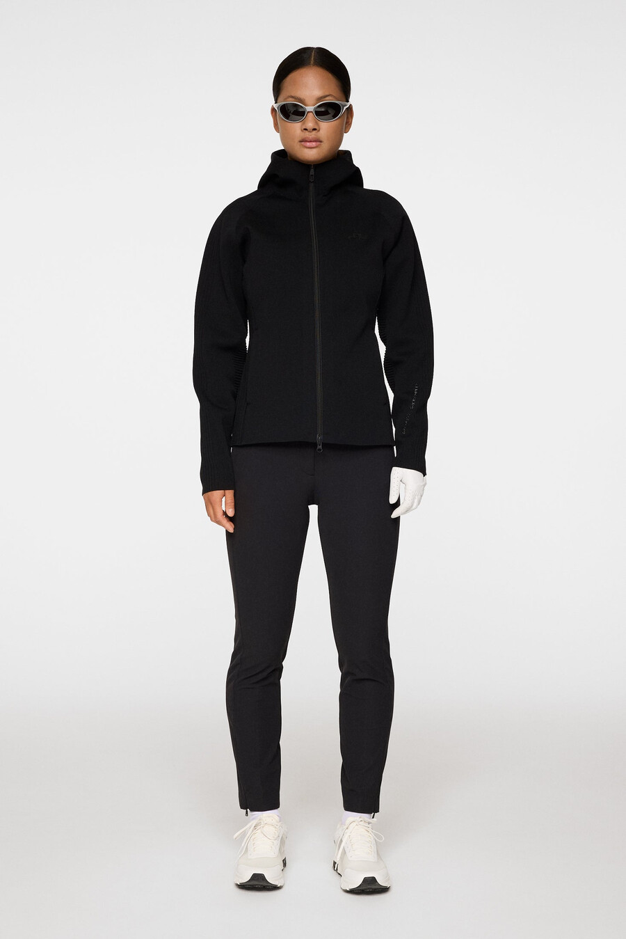 maglione con cerniera in maglia solarcore