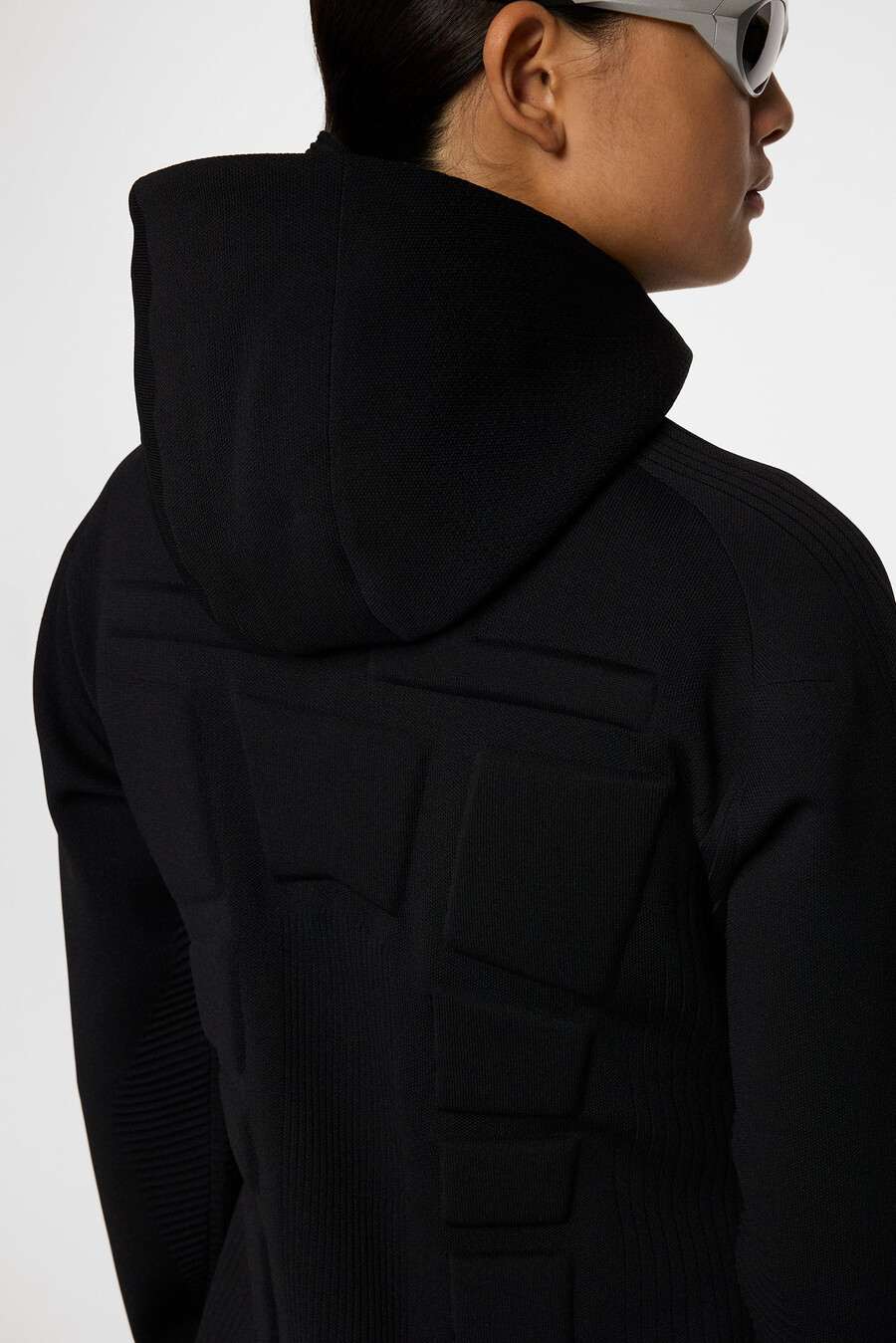 maglione con cerniera in maglia solarcore