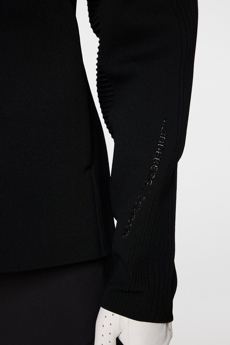 maglione con cerniera in maglia solarcore