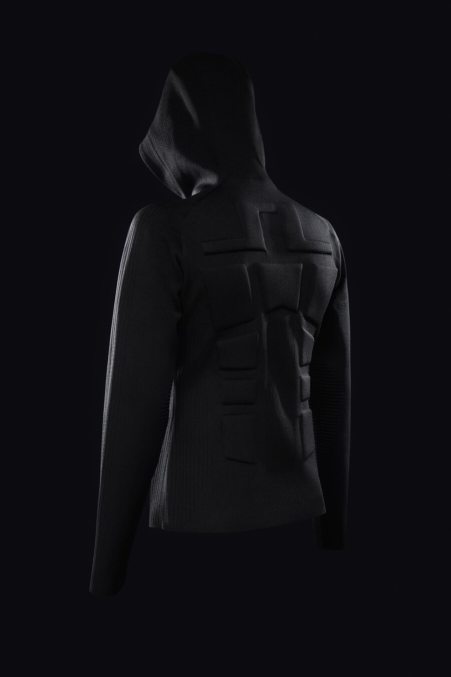 maglione con cerniera in maglia solarcore