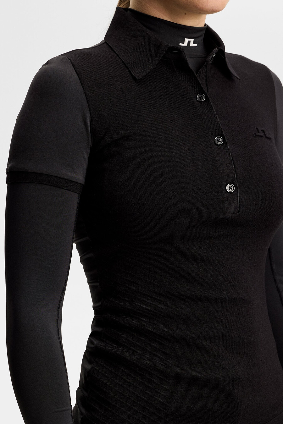 polo in maglia ibrida kailey