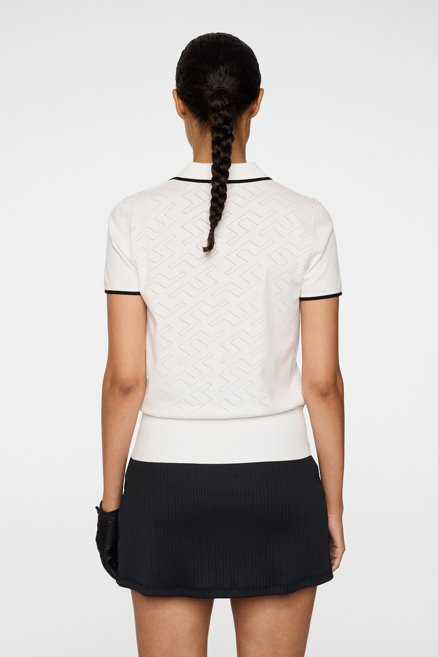 polo in maglia malva