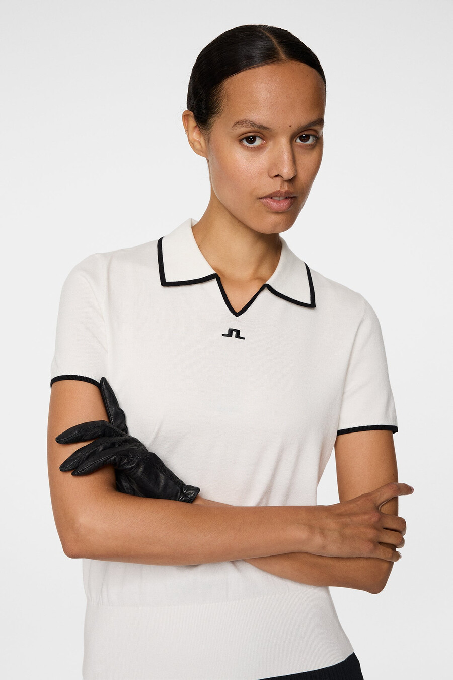 polo in maglia malva
