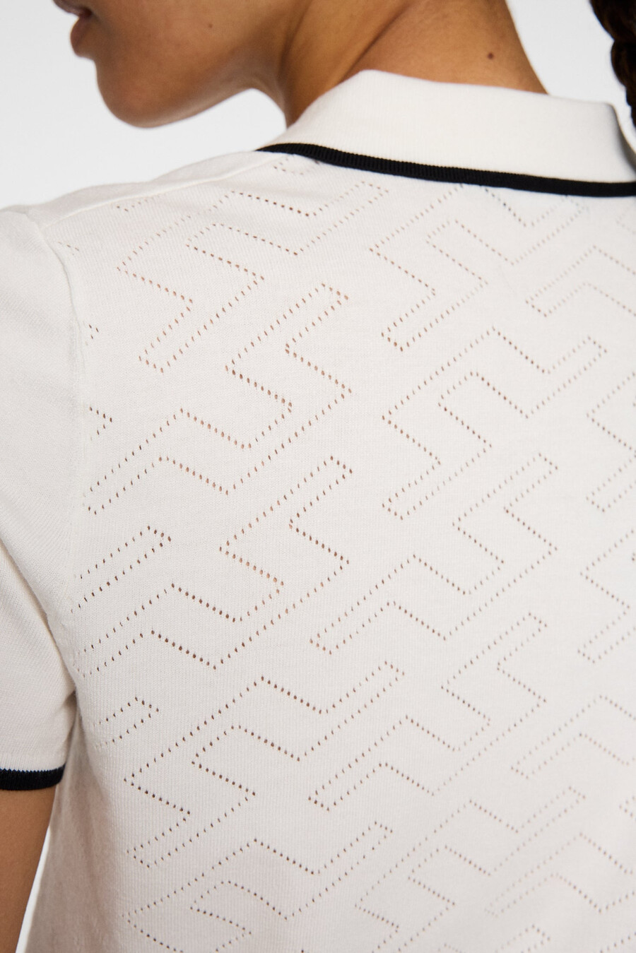 polo in maglia malva