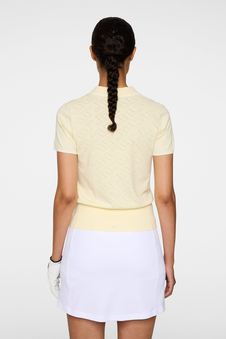 polo in maglia malva